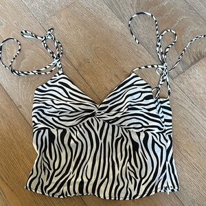 Zebra Print Women's Top